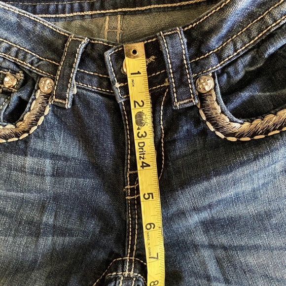 Miss Me jeans size 26 Cuffed Skinny.  Item# JS5885CK - Picture 5 of 12